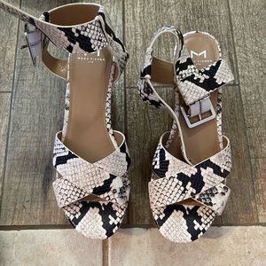 Marc Fisher Snake Skin heels size 9